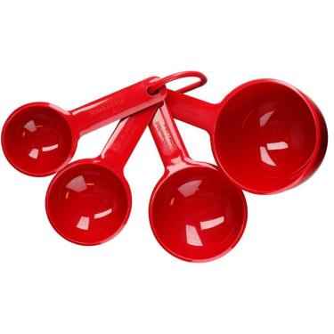 Imagem de Conjunto 4 Xícaras Medidoras Cozinha Vermelha Kitchenaid