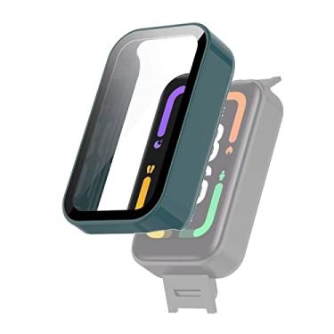 Imagem de For Xiaomi Redmi Smart Band Pro PC + Tempered Glass Watch Protective Case(Black)
