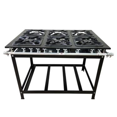 Imagem de Fogão Industrial Gold 6 Bocas 3QS 3QD Baixa Pressão Perfil 7 Cefaz