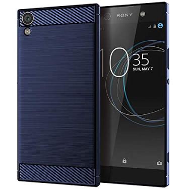 Imagem de Capa SONY Xperia XA1 Ultra, SONY XA1 Ultra capa com [gel de sílica de fibra de carbono] [anti-impressão digital][mão antiderrapante] estojo anti-riscos para capa SONY Xperia XA1 Ultra