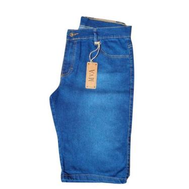 Imagem de Bermuda Jeans Masculina Elastano  Barata Direto da Fabrica - MVA Jeans