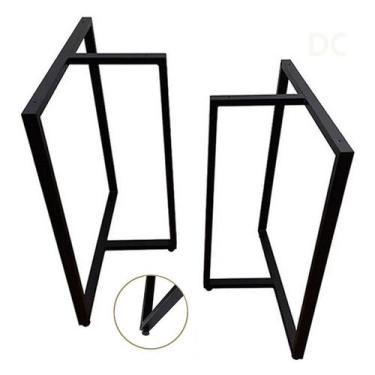 Imagem de Pé Mesa Jantar Escritório Cozinha + Pés Niveladores - 1 Par - DCORTEM,