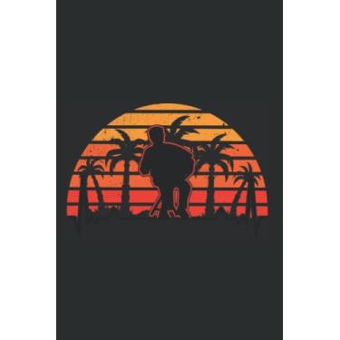 Imagem de Akkordeon Notizbuch: Akkordeon Herzschlag Sunset Akkordeonist / 6x9 Zoll / 120 linierte Seiten