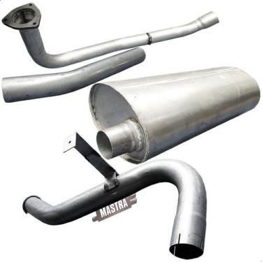 Imagem de Kit Escapamento Tubos+ Traseiro Caminhão 1620 1622 6 Marchas - Genéric