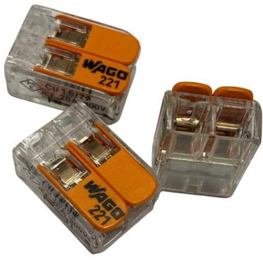 Imagem de Conector Wago ou Genérico Emenda Derivação 2/3/5 Vias Cabo 4mm-6mm 20A