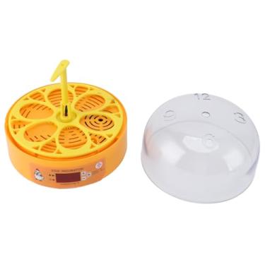 Imagem de Turner de Ovo Automático, Incubadora de Ovos 6 Capacidade Economia Economia Pato Frango Codorna Portátil Portátil (Plugue da UE 110-220V)