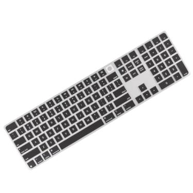 Imagem de Allinside Capa preta para teclado Mac Magic 2024 com Touch ID e teclado numérico A3119 US Layout