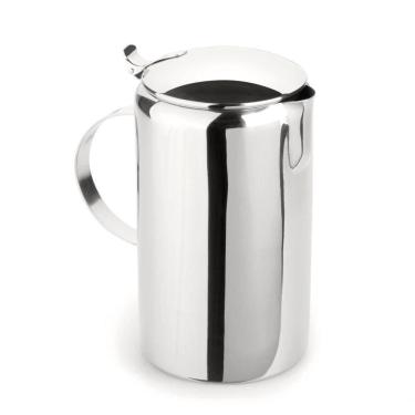 Imagem de Jarra De Suco Inox 2,3 Litros Com Tampa água Saborizada Refresco Verão Com Bico Casa Cozinha