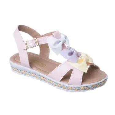 Imagem de Sandália Infantil Menina Festa Salto Anabela Plataforma Moda - Fashion