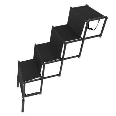 Imagem de Zhjvihx Escadas de Carro de Cachorro Degraus, Versátil Estrutura Estável de Rampa de Carro Dobrável para Caminhão