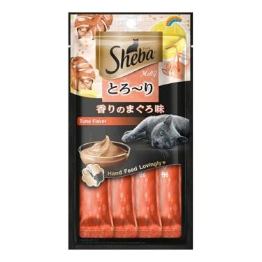 Imagem de Petisco Sheba Cremoso Sabor Atum Gatos Adultos 4 Uni