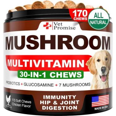 Imagem de Suplemento de cogumelos Vet Promise para cães 170 Chews
