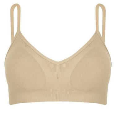 Imagem de Sutiã Com Bojo Removível Sem Costura Lupo 41116-001 Microfibra, G, Nat