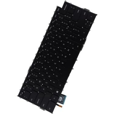 Imagem de Teclado retroiluminado Deal4GO CYJV4 2R30J de substituição para Dell XPS 9500 9510 9520 9530 9700 9710 9720 Precision 5550 5560 5750 5760, preto