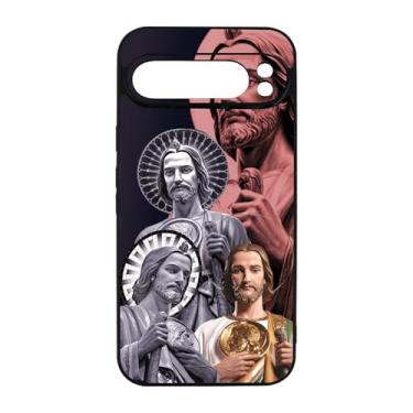 Imagem de qizjio San Judas Capa protetora à prova de choque Mexico Guadalupe capa de telefone para Google Pixel 9 Pro XL