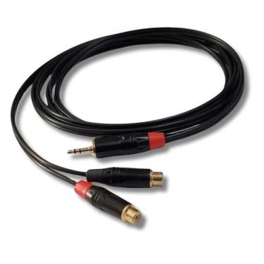 Imagem de Cabo 2 Rca Fêmea X 1 P2 Estéreo 2M Preto Philips - MXT