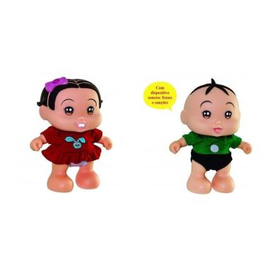 Imagem de Mônica+ Cebolinha Baby Fala Frase Coleção Turma Da Mônica