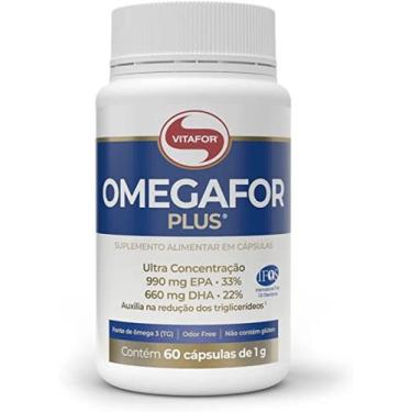 Imagem de Omegafor Plus Omega 3 (33% EPA e 22% DHA) 60 Cápsulas Vitafor