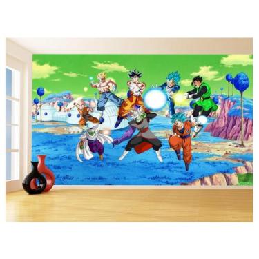 Imagem de Papel De Parede Dragon Ball Goku Vegeta Anime 3,5M Dbz396 - Você Decor
