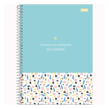 Imagem de Caderno Espiral Universitário A4 10 Matérias 160 Folhas Capa Dura Dizai Foroni Estampa 1