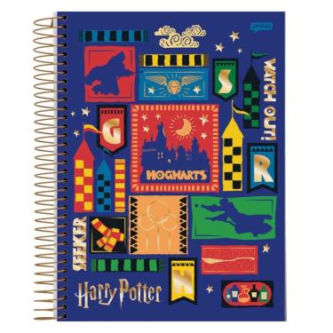 Imagem de Caderno Universitário 15 Matérias Harry Potter Jandaia Estampa 4