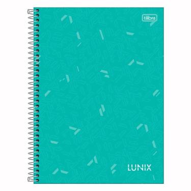 Imagem de Caderno Espiral Universitário Capa Dura A4 10 Matérias 160 Folhas Lunix Tilibra Verde Agua