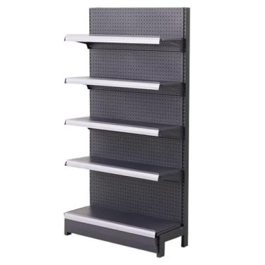 Imagem de Prateleira de exibição de varejo de supermercado, suporte de armazenamento de frutas e vegetais para lojas de departamento de drogarias, rack de bebidas resistentes (cor: , tamanho: 92 x 40 x 195 cm)