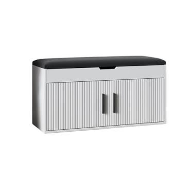 Imagem de Sapateira, banco de entrada, trocador de sapatos doméstico com função de armazenamento, pacote macio, banco de sapatos para porta da frente