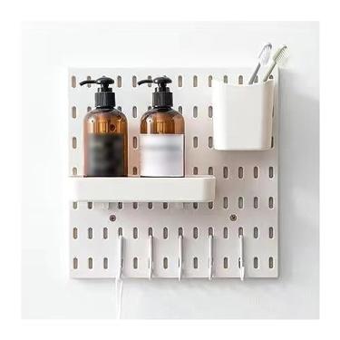 Imagem de Kit de painéis de suporte de parede – organizador de armazenamento versátil para artesanato, ferramentas, joias, utensílios de cozinha e material de escritório – ideal para garagem, banheiro e sala de