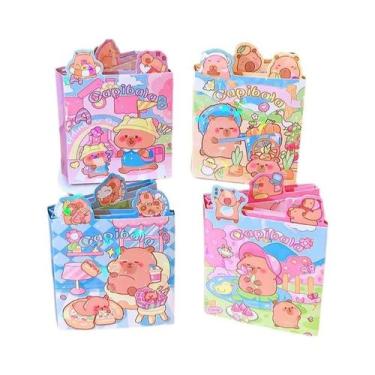 Imagem de Conjunto De Notas Adesivas Kawaii De Capybara, Bloco De Notas Fofo Par