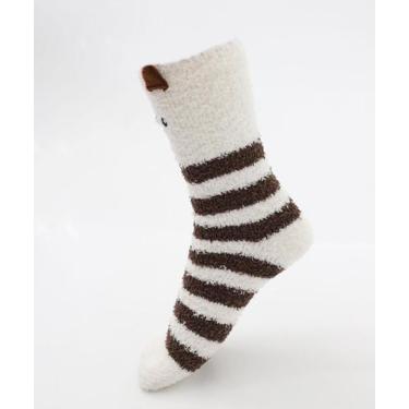 Imagem de Meia Feminina Cano Longo Chenille Cachorro Marisa Marr-59218, 34/39, M