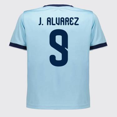 Imagem de Camisa Argentina Lanes Infantil  9 J. Alvarez Masculina-Masculino