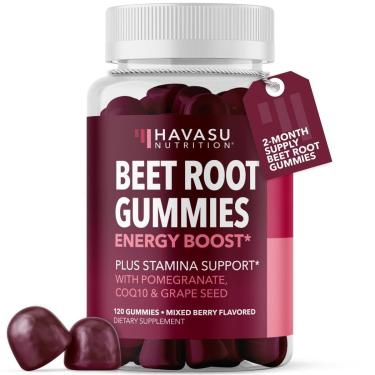 Imagem de Suplemento Gomas de raiz de beterraba HAVASU NUTRITION 120 ct-Unissex