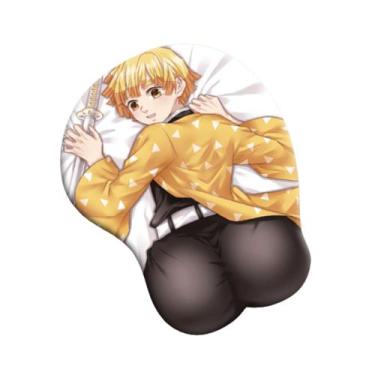 Imagem de Mouse Pad Anime Agatsuma Zenitsu com suporte para descanso de pulso - 