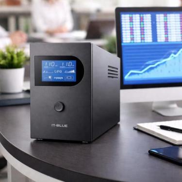 Imagem de Nobreak UPS 1200VA 1000VA 600W com Display LCD e Bateria Interna para 