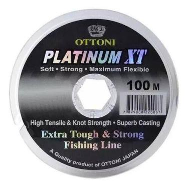 Imagem de Linha de Pesca Platinum Xt Monofilamento 0,40mm 19,6Kg 100m - Ottoni