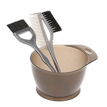 Imagem de Qudai 3 pçs/set Plástico Cabelo Corante Coloração Escova Pente Tigela Kit de Tingimento de Cabelo Cor de Cabelo Tigelas de Mistura de Ferramentas de Estilo de Cabeleireiro BD