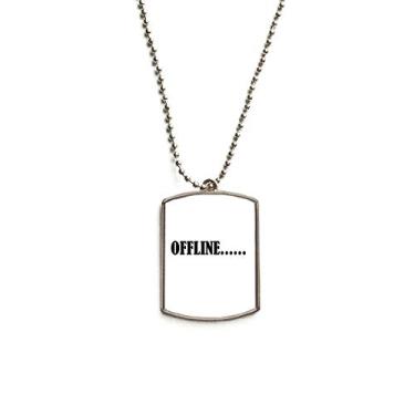 Imagem de Colar com pingente de identificação de cachorro de aço inoxidável offline com personagens elegantes