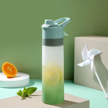 Imagem de Copo plástico copo de água de verão copo spray de resfriamento esportivo_Verde