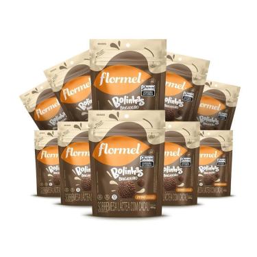 Imagem de Kit Bolinhas De Brigadeiro, Com Cacau, Zero Açúcar Flormel- 60G Com 10 Unidades-Unissex