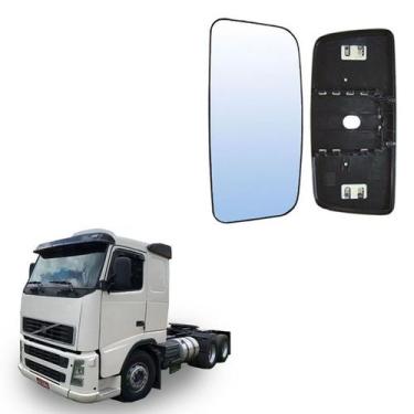 Imagem de Vidro Retrovisor Volvo Fh Fm 2010 2011 Ld Le S Desembaçador - Globo