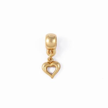Imagem de Pingente Berloque Pendente Coração Vazado Folheado Ouro 18k - 27 -, UN
