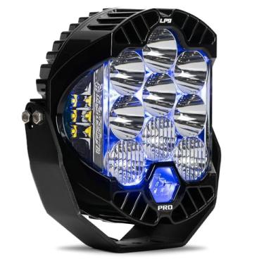 Imagem de Baja Designs Cápsula de luz LED LP9 Pro com luz de fundo - ajuste universal, proteção vitalícia (condução/combinação; azul)