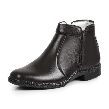 Imagem de Bota Casual Masculina Café Couro DIfranca - 7000 - Zé Roberto, 39