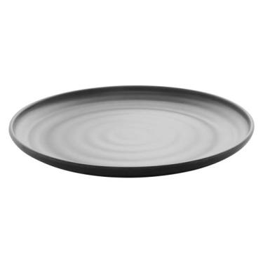 Imagem de Prato para sobremesa de melamina toquio preto 18cm - lyor