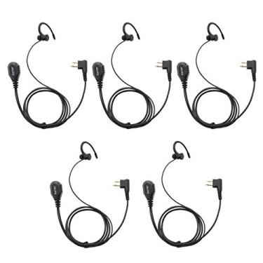 Imagem de Karier Fone de ouvido Walkie Talkie de 2 pinos com microfone PTT e fones de ouvido de gel de sílica para Motorola CLS1410 CLS1110 CP200 CP185 CP040 CP1200 GP300 GP2000 GP88 GP3188 rádio (pacote com 5)