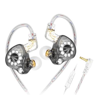 Imagem de Fones de ouvido para jogos com fio, QKZ AK6 Spark in Ear Monitors, fones de ouvido com fio com som de graves profundos, fones de ouvido intra-auriculares HiFi com driver dinâmico de 1DD de 11 mm, cabo
