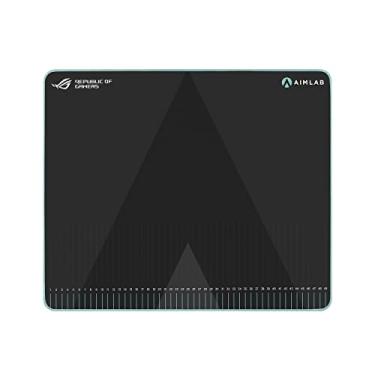 Imagem de ASUS ROG Hone Ace Aim Lab Edition Gaming Mouse Pad, 508 x 420 x 3 mm, tamanho grande, material de tecido híbrido macio, base de borracha antiderrapante, esportes e jogos FPS, preto
