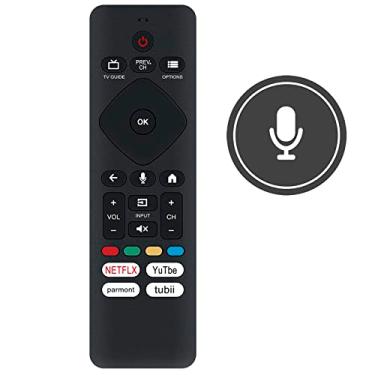 Imagem de Controle remoto de voz de substituição URMT26CND001 adequado para Philips Android TV URMT26CND001 RF439B 43PFL5766 50PFL5766 55PFL5766 65PFL5766 75PFL5704 43PFL5604 43PFL57776 04 50 PFL5604 50PFL5704