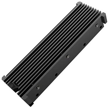 Imagem de DAMOMCO Dissipador de Calor M.2 Ps5 Ssd Nvme para Samsung 990 980 Pro 970 Evo Plus Sn570 Sn750 Sn850 Firecuda 530 Nvme Ou Sata M2 2280 Ssd, Preto